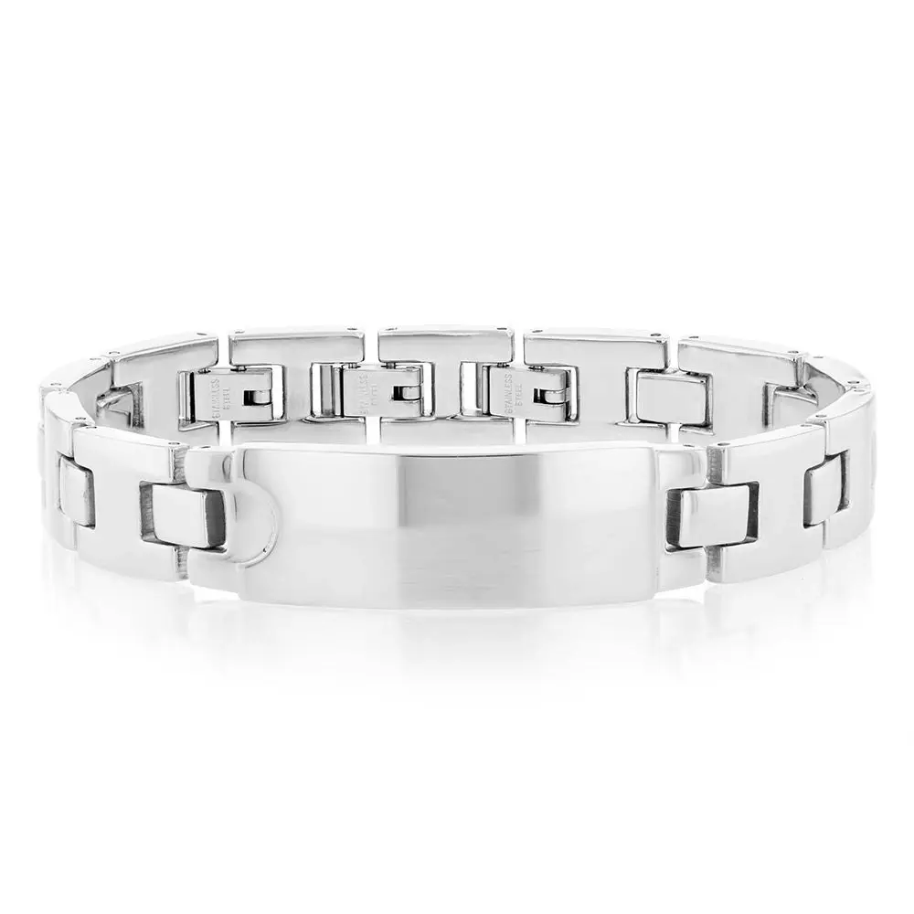 Forte Stainless Steel Chunky ID 21.5cm Bracelet