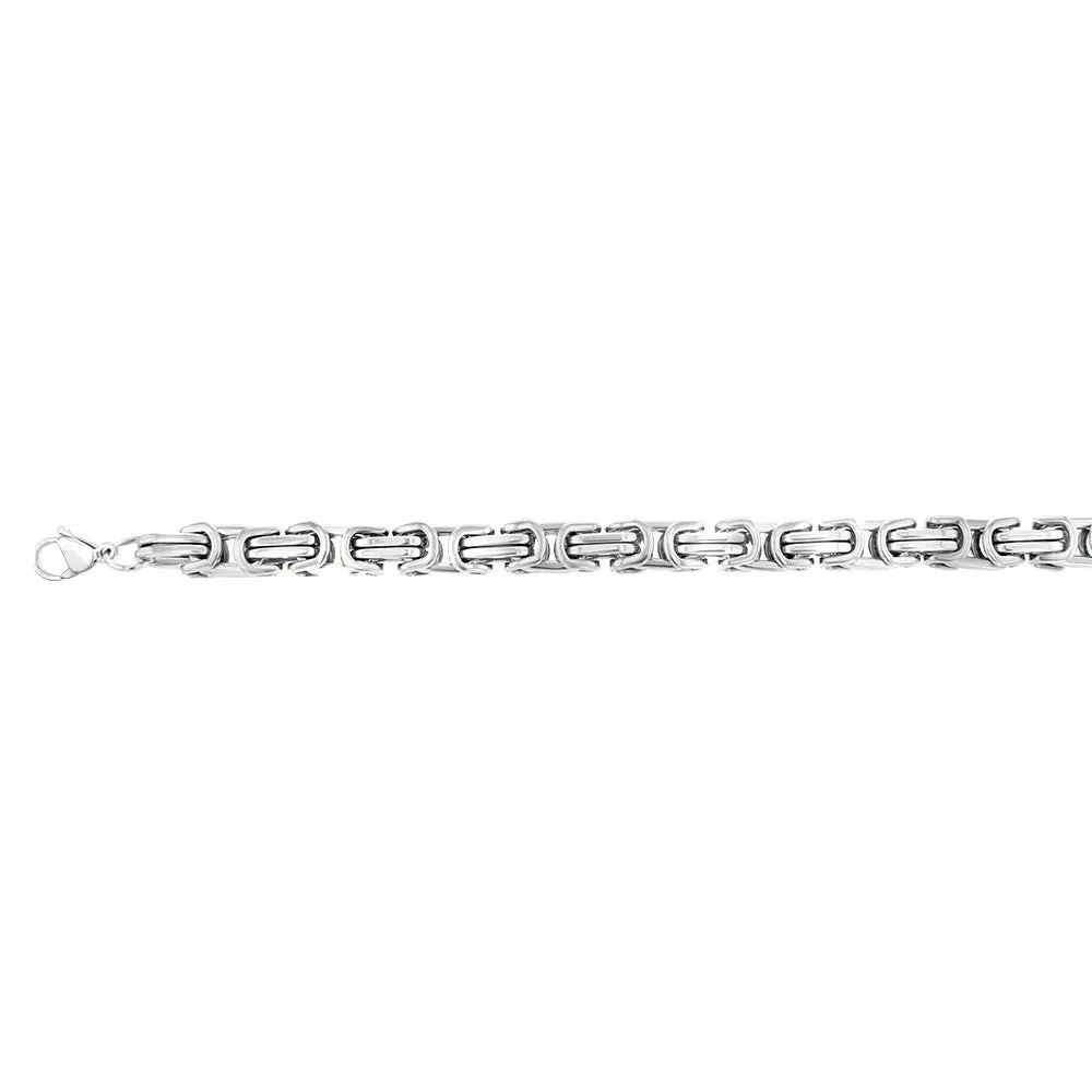 Stainless Steel Fancy Links 20.3cm Bracelet