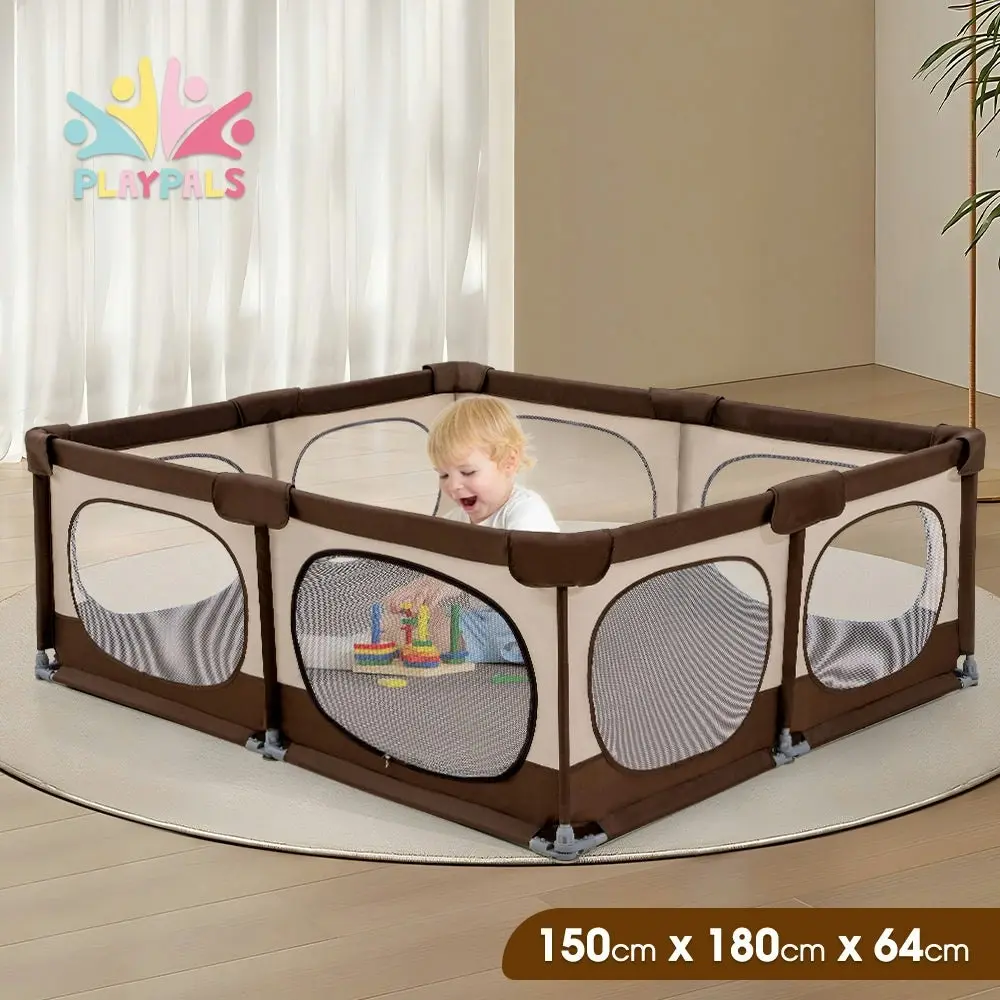 Playpals Baby Playpen Child Safety Gate Kids Playpen Child Play 150x180cm