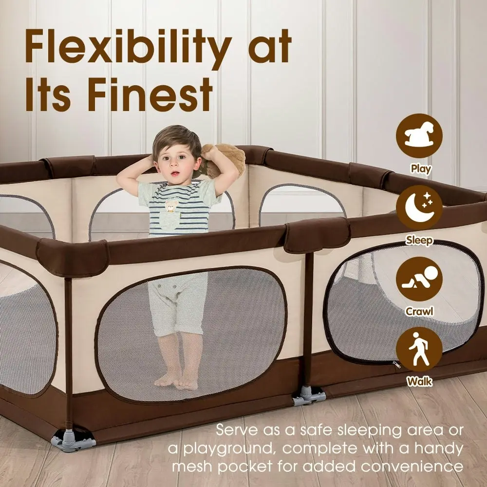 Playpals Baby Playpen Child Safety Gate Kids Playpen Child Play 180X200cm