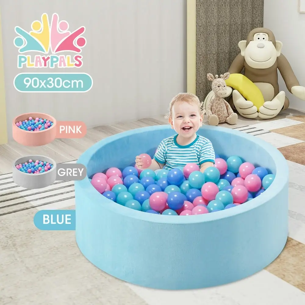 Playpals Foam Ball Pit Soft Round Ball Pool Playpen Fence with 200 Balls