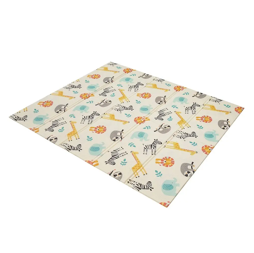 Playpals Kids Play Mat Baby Crawling Double Folding XPE Foam Pad Non-slip Carpet