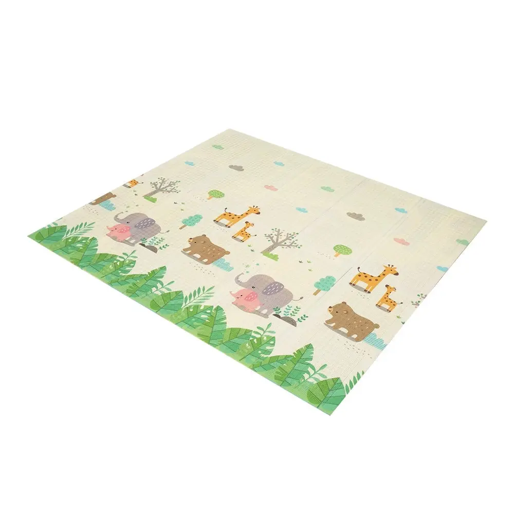 Playpals Kids Play Mat Baby Crawling Double Folding XPE Foam Pad Non-slip Carpet