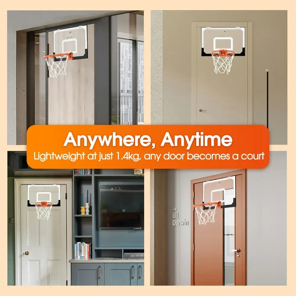 Propulse Mini Basketball Hoop Door Wall Mounted Kids Sport Backboard Indoor