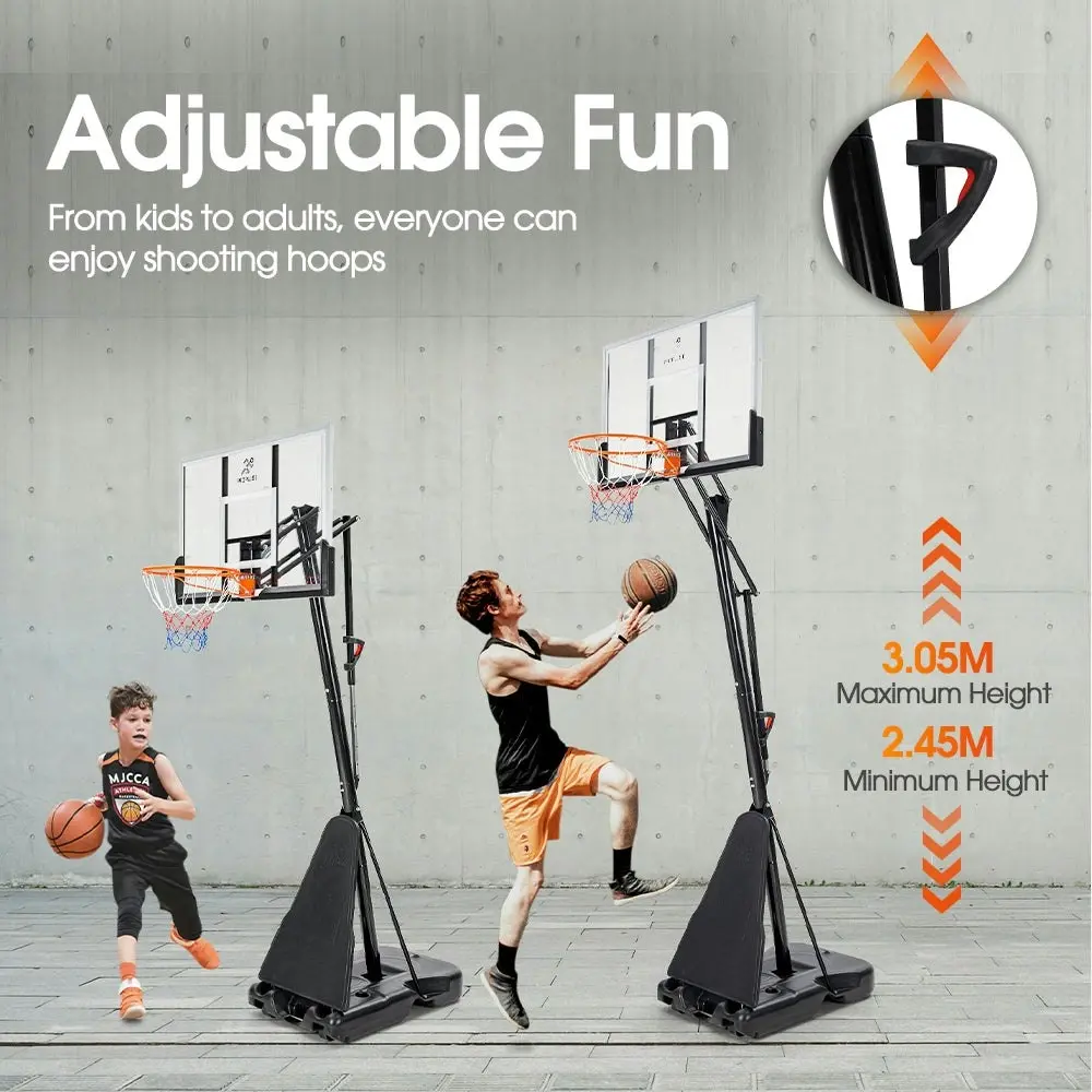 Propulse Professional Basketball Hoop Stand 2.45M-3.05M Height Adjustable