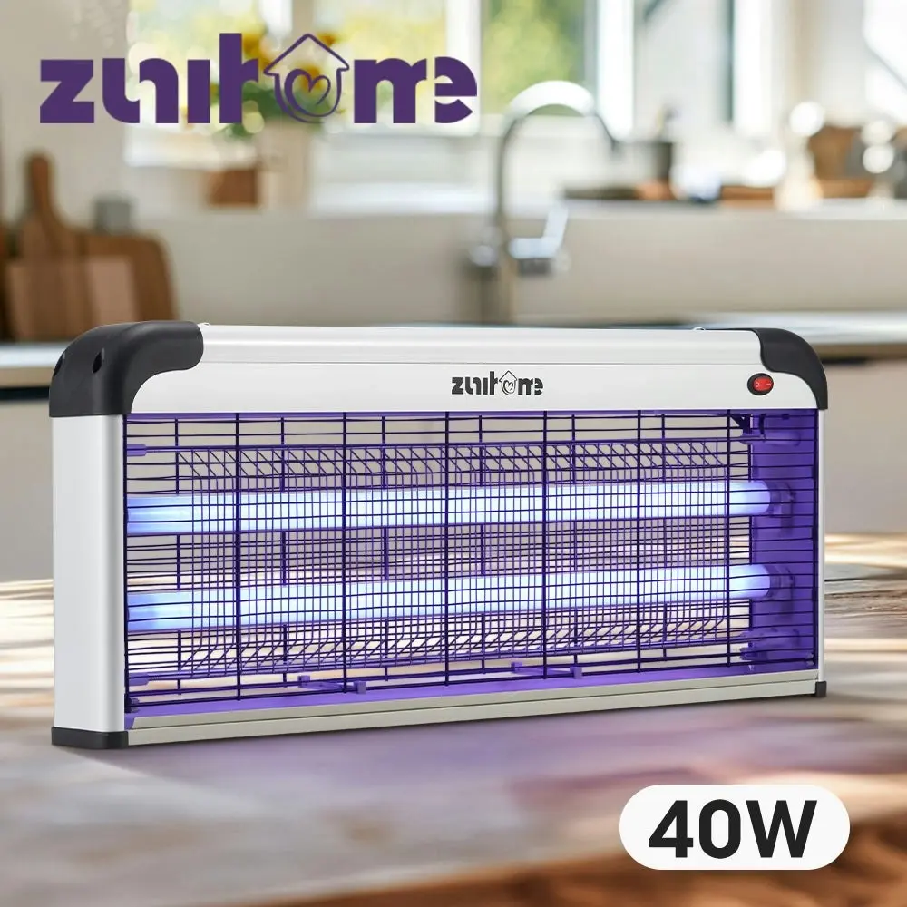 ZUNI Electric UV Mosquito Fly Insect Killer Bug Zapper Trap Light Lamp 40W