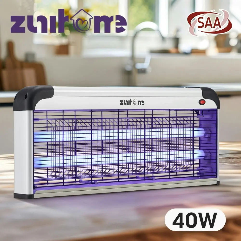 ZUNI Electric UV Mosquito Fly Insect Killer Bug Zapper Trap Light Lamp 40W