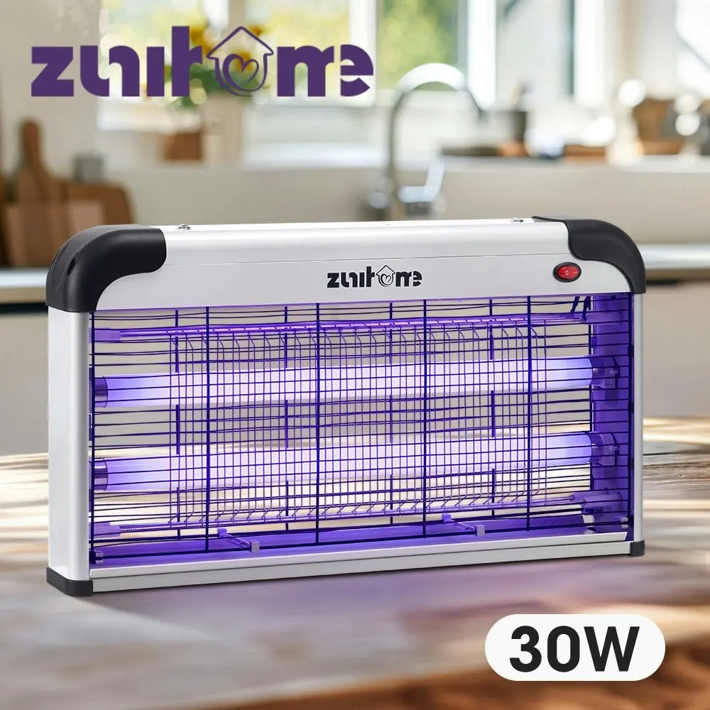 ZUNI Electric UV Mosquito Fly Insect Killer Bug Zapper Trap Light Lamp 30W