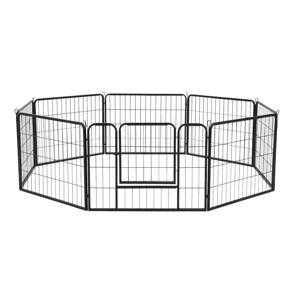 Petzly Dog 8 Panel Playpen Puppy Exercise Cage Pet Cage Enclosure