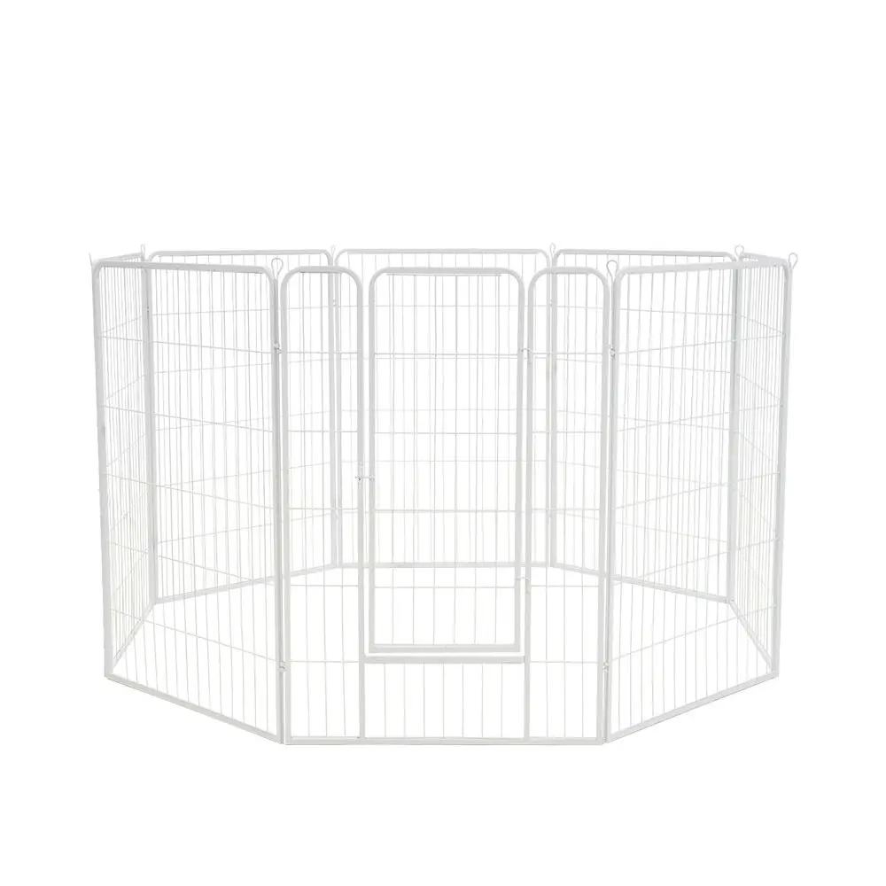 Petzly Dog 8 Panel Playpen Puppy Exercise Cage Pet Cage Enclosure