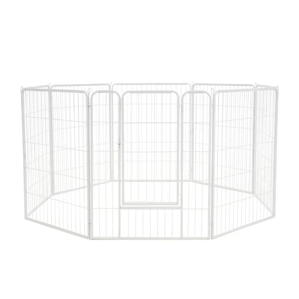 Petzly Dog 8 Panel Playpen Puppy Exercise Cage Pet Cage Enclosure