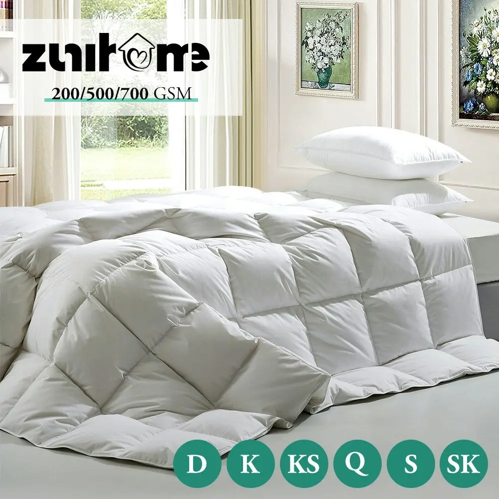 ZUNI Natural Bamboo Quilt Duvet Doona Winter Summer Quilt 200/500/700GSM