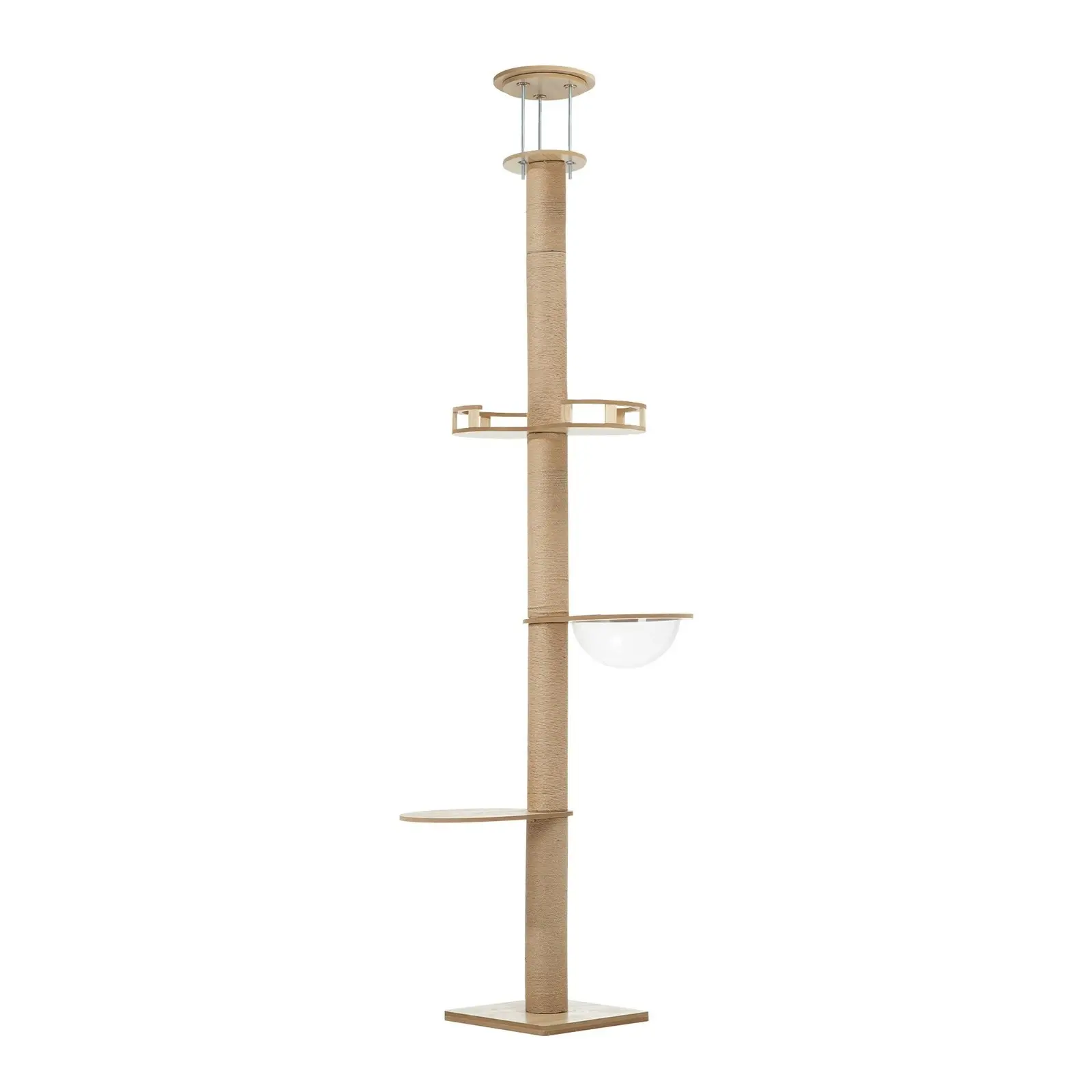 Alopet Cat Tree Wood Tower Scratching 10cm Thick Post Scratcher Floor to Ceiling