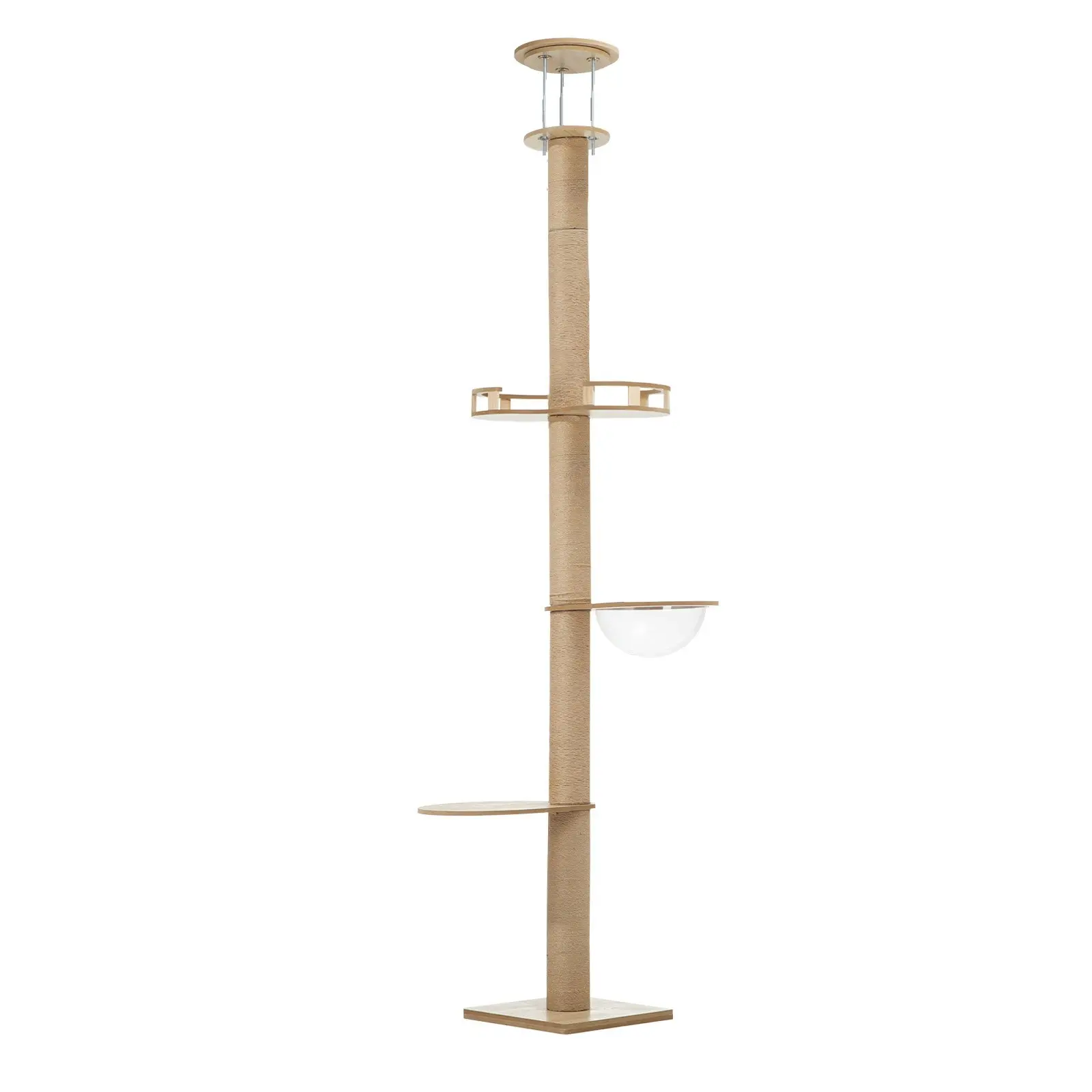 Alopet Cat Tree Wood Tower Scratching 10cm Thick Post Scratcher Floor to Ceiling