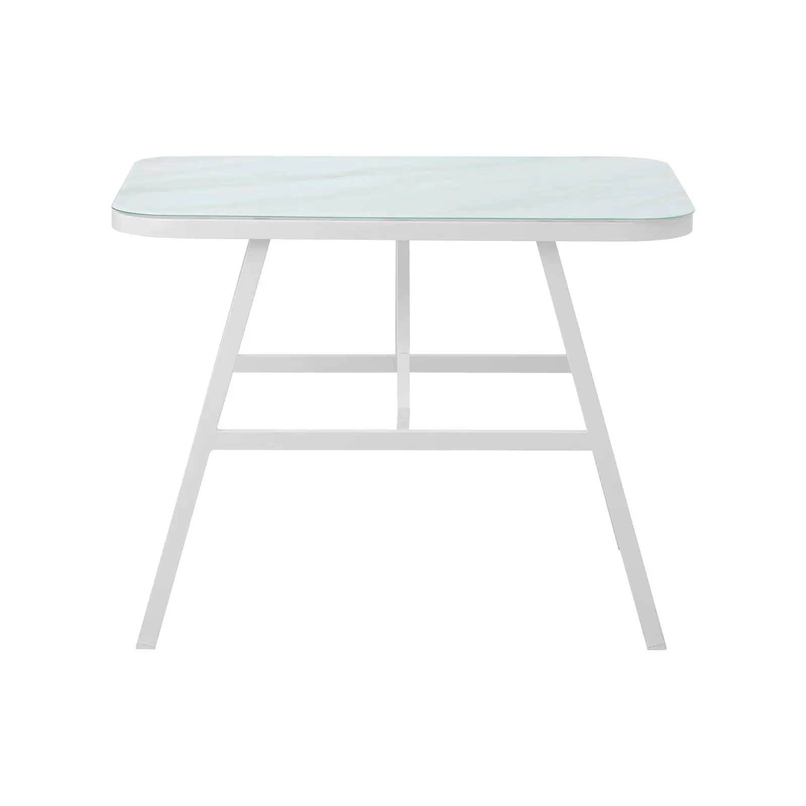 Livsip Outdoor Dining Table Furniture Patio Garden Indoor White Marble-style