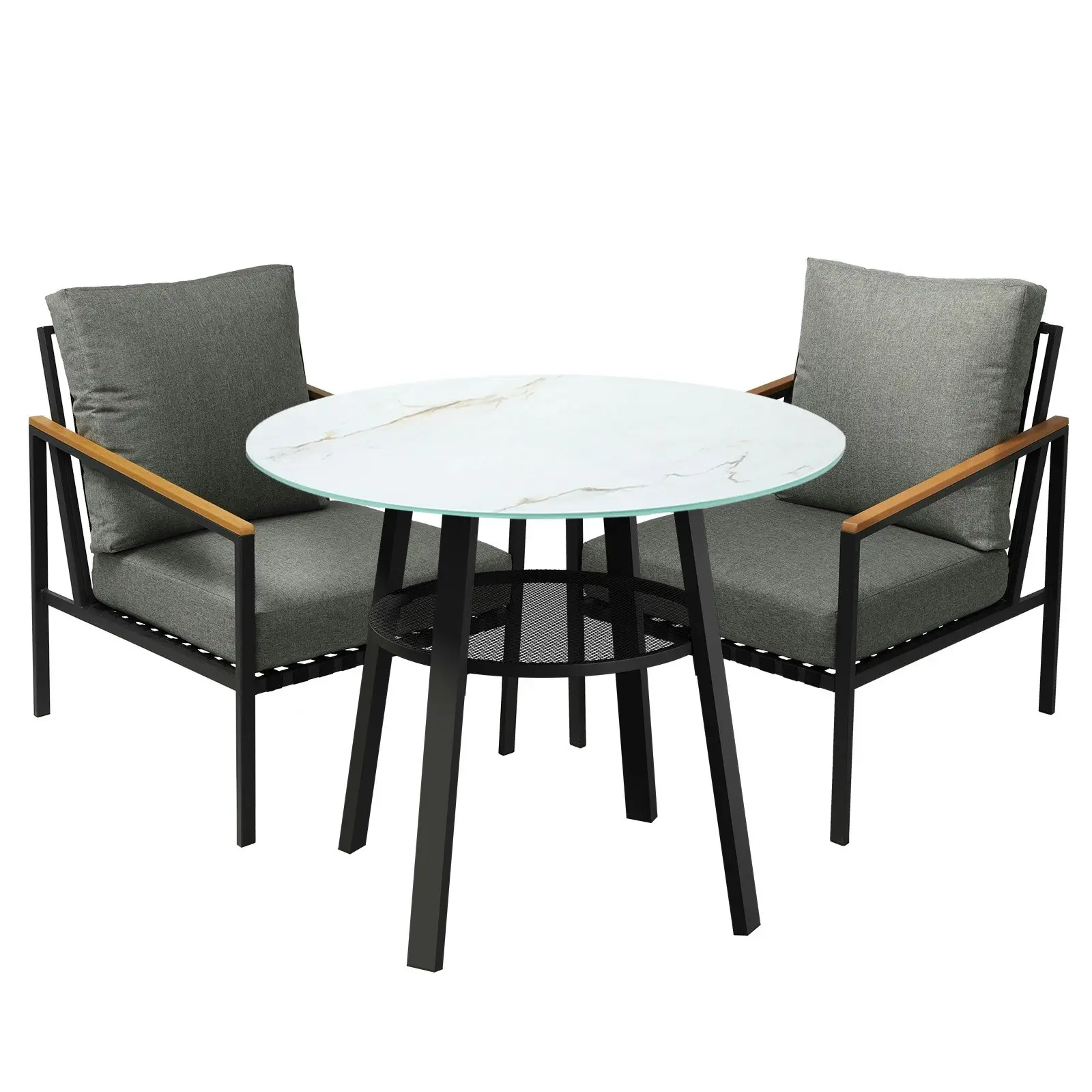 Livsip 3PCS Outdoor Dining Setting Patio Furniture Bistro Set