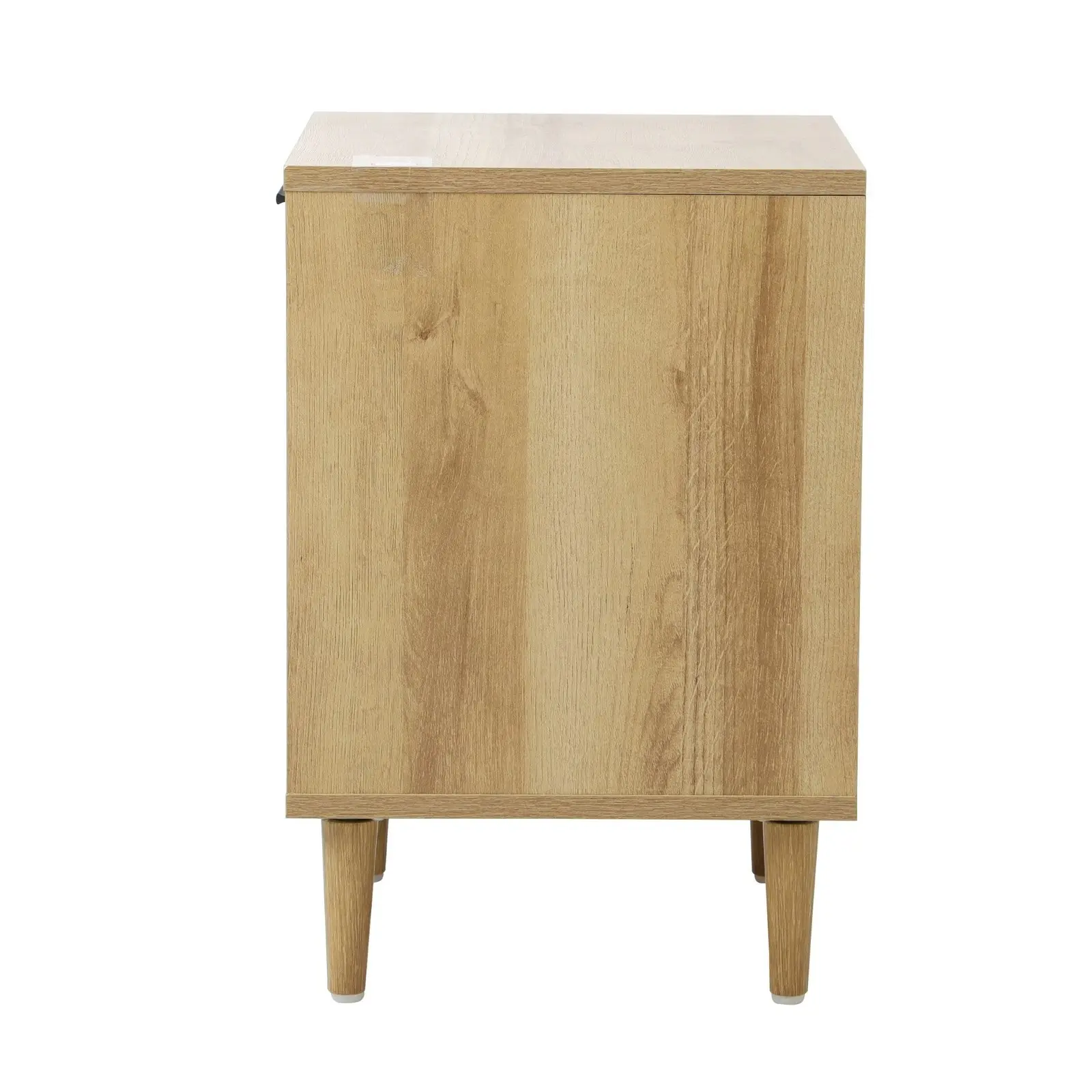 Oikiture Bedside Table Nightstand Side End Table Bedroom Storage Cabinet Natural