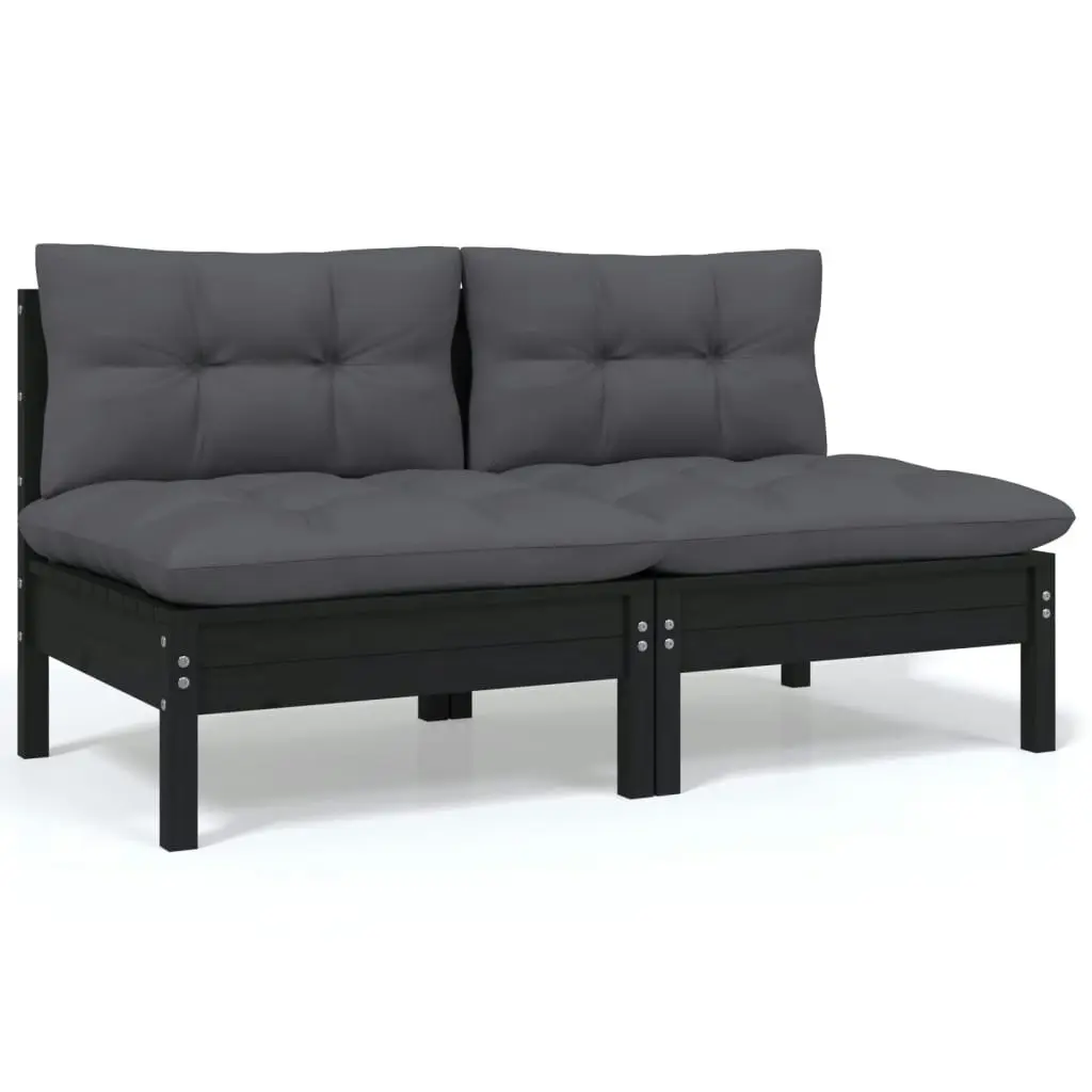 13 Piece Garden Lounge Set with Anthracite Cushions Pinewood 3096056