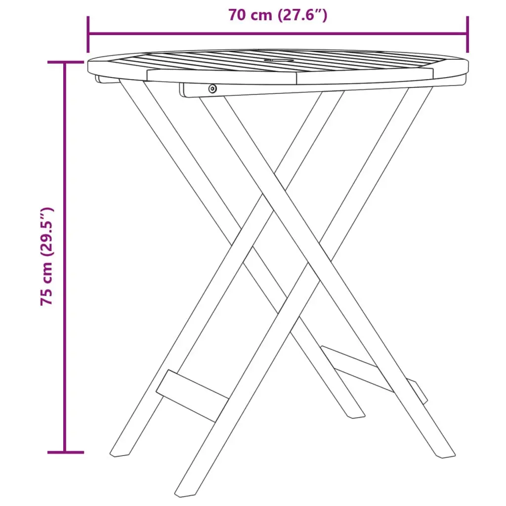 3 Piece Bistro Set Anthracite Fabric and Solid Wood 3281845