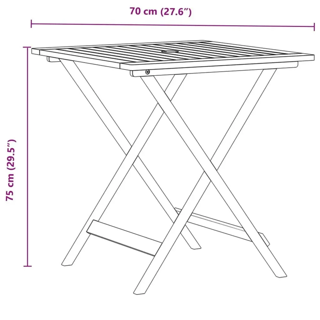 3 Piece Bistro Set Anthracite Fabric and Solid Wood 3281881