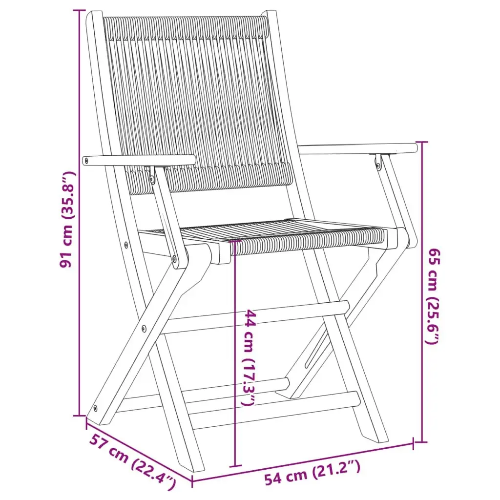 3 Piece Bistro Set Beige Polypropylene and Solid Wood 3281795