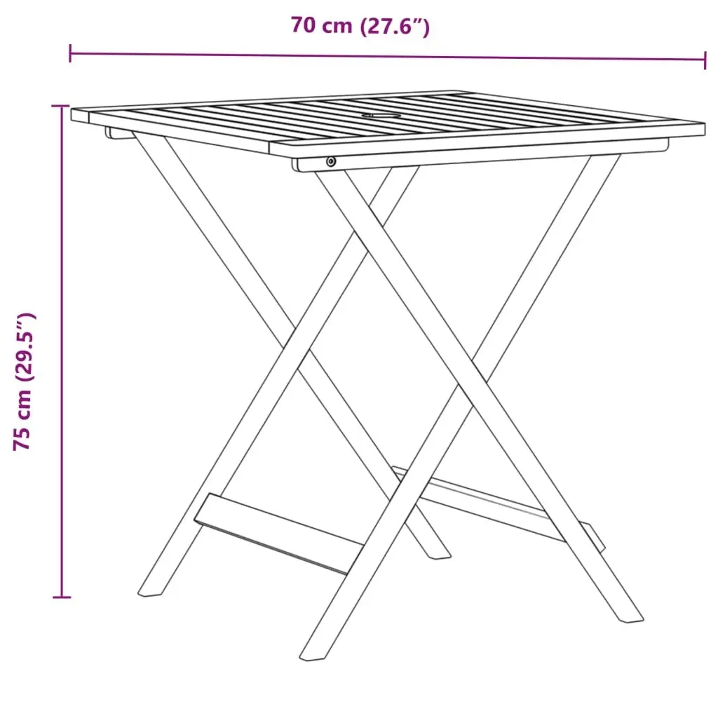 3 Piece Bistro Set Beige Polypropylene and Solid Wood 3281867