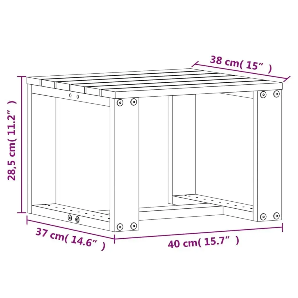 3 Piece Garden Lounge Set Solid Wood Douglas 832555