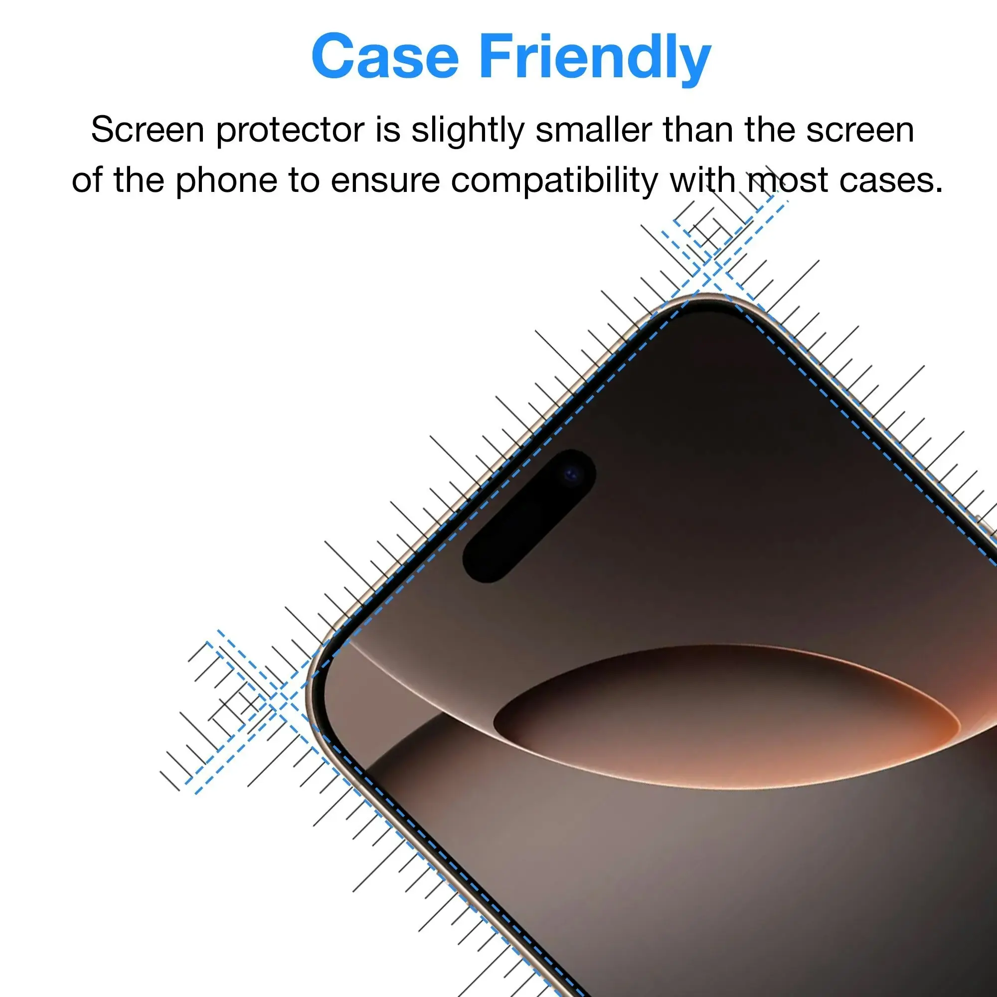 [3 Pack] MEZON Ultra Clear Film for iPhone 16 Pro (6.3") Premium Case Friendly Screen Protectors