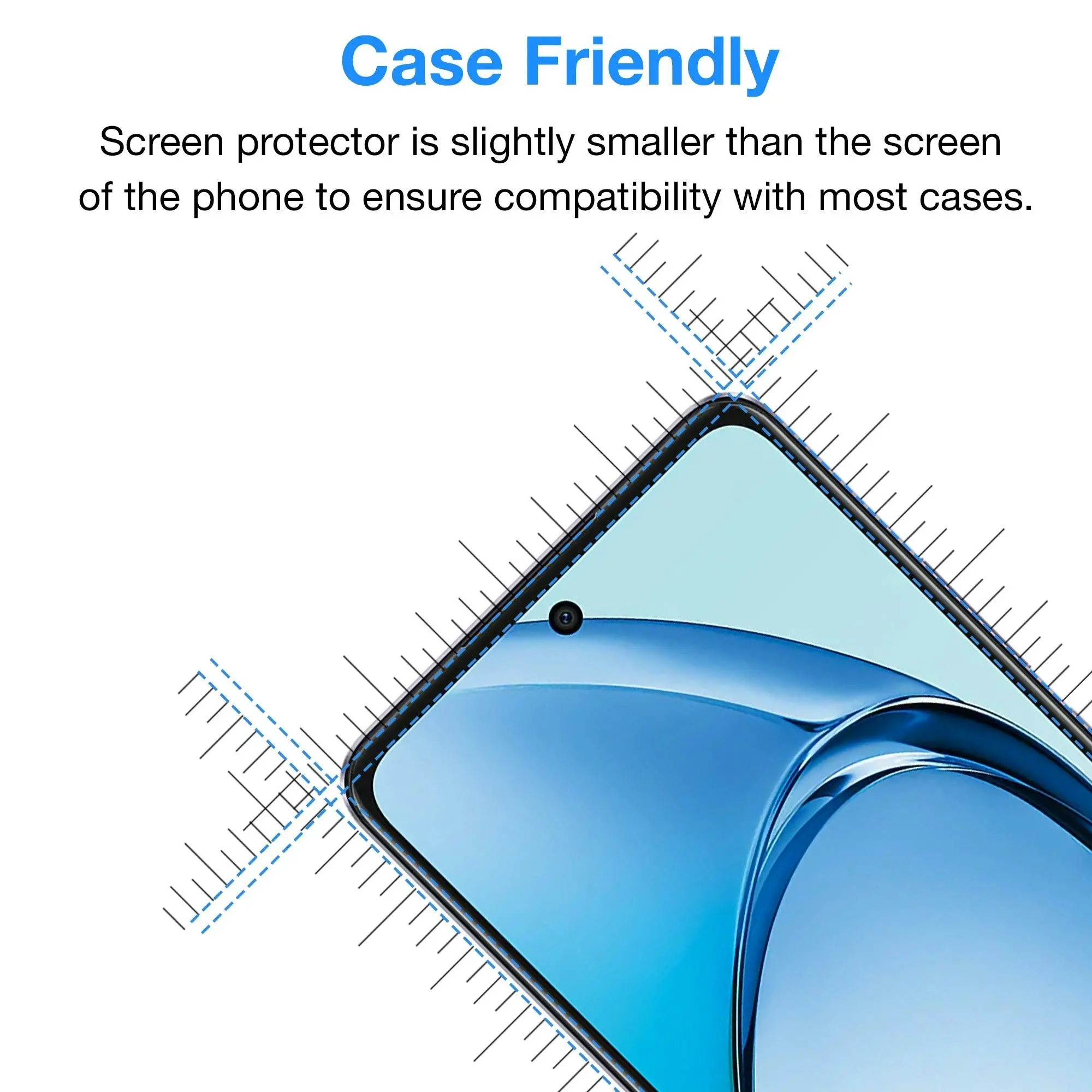 [3 Pack] MEZON OPPO A60 Anti-Glare Matte Screen Protector Case Friendly Film (OPPO A60, Matte)