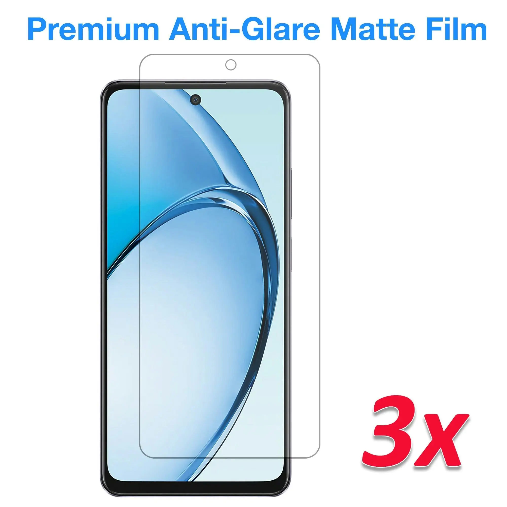 [3 Pack] MEZON OPPO A60 Anti-Glare Matte Screen Protector Case Friendly Film (OPPO A60, Matte)