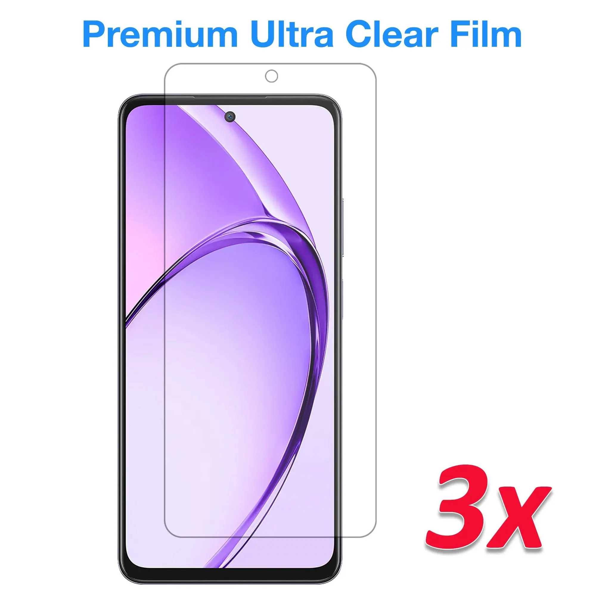 [3 Pack] MEZON OPPO A80 5G Ultra Clear Screen Protector Case Friendly Film (OPPO A80 5G, Clear)