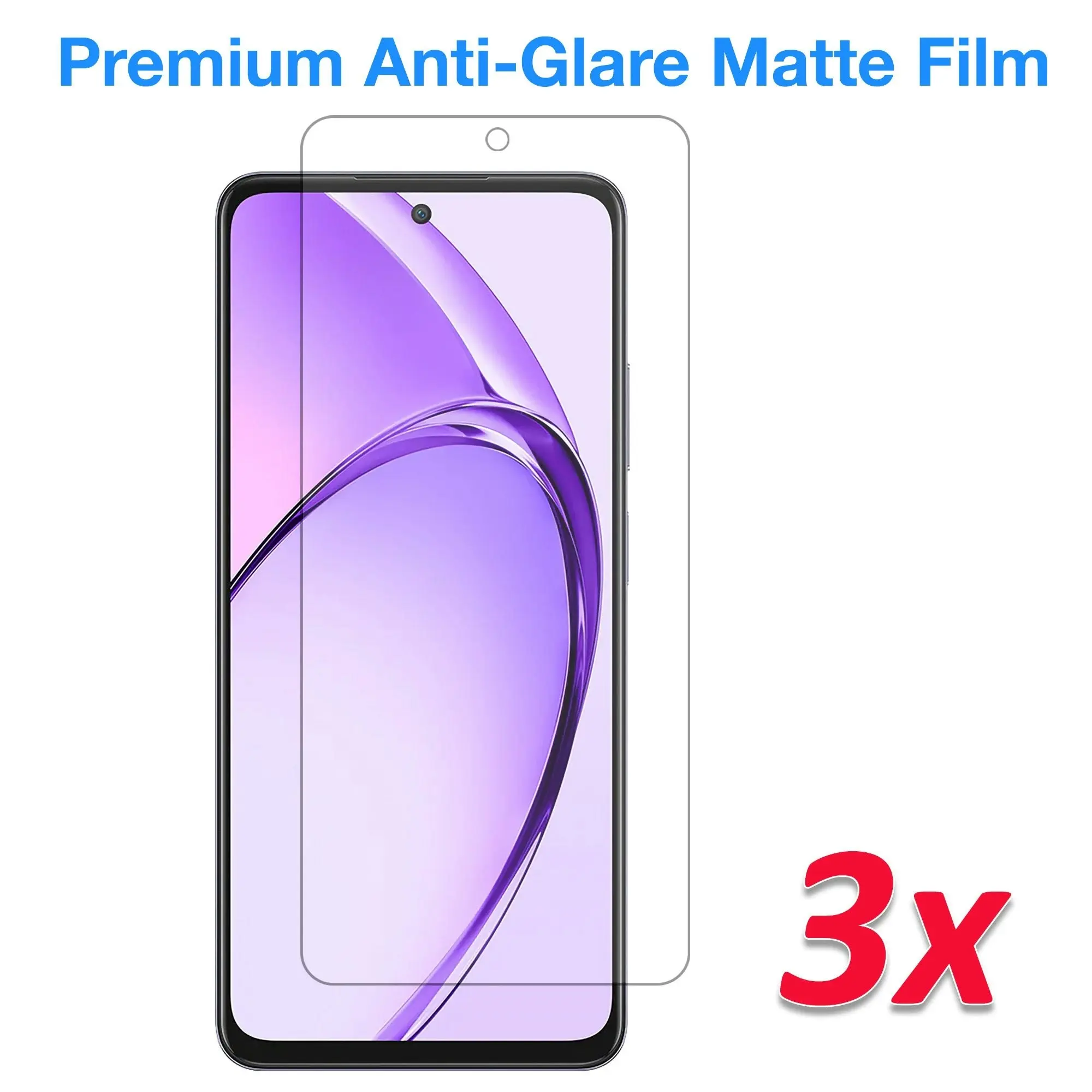 [3 Pack] MEZON OPPO A80 5G Anti-Glare Matte Screen Protector Case Friendly Film (OPPO A80 5G, Matte)