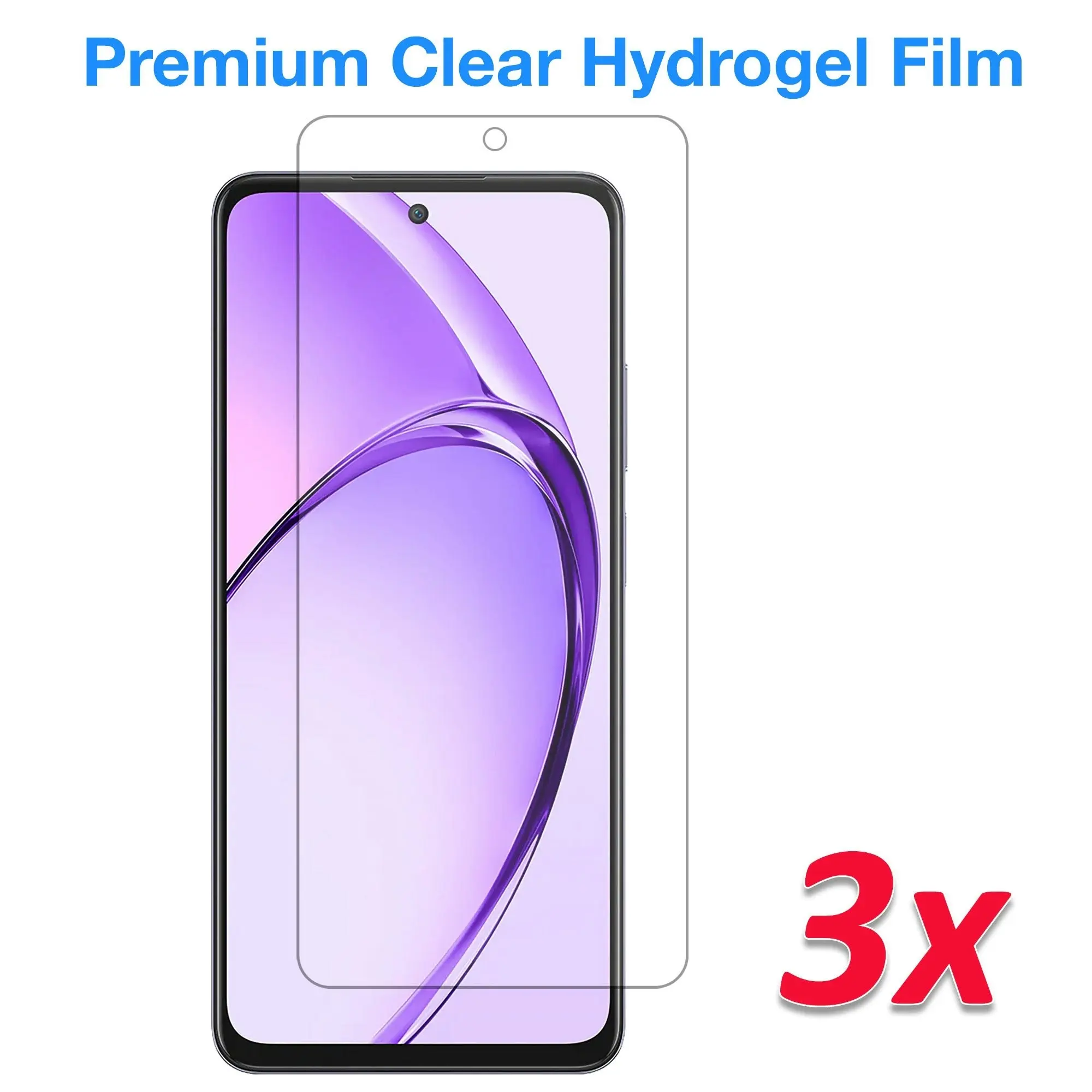 [3 Pack] MEZON OPPO A80 5G Premium Hydrogel Clear Edge-to-Edge Full Coverage Screen Protector Film