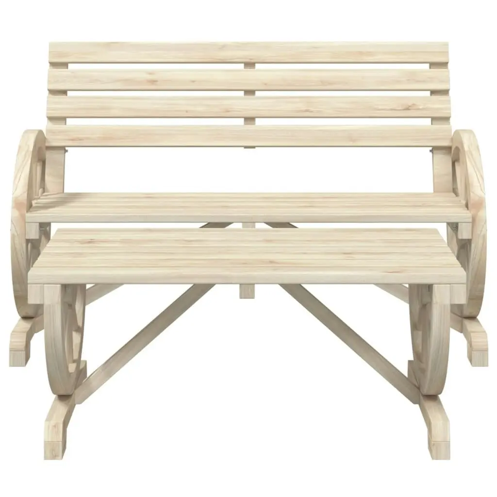 4 Piece Garden Lounge Set Solid Wood Fir 3207131