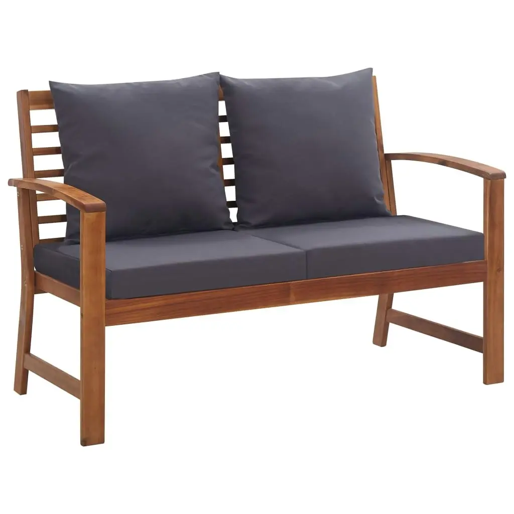 4 Piece Garden Lounge Set with Cushions Solid Acacia Wood 47284