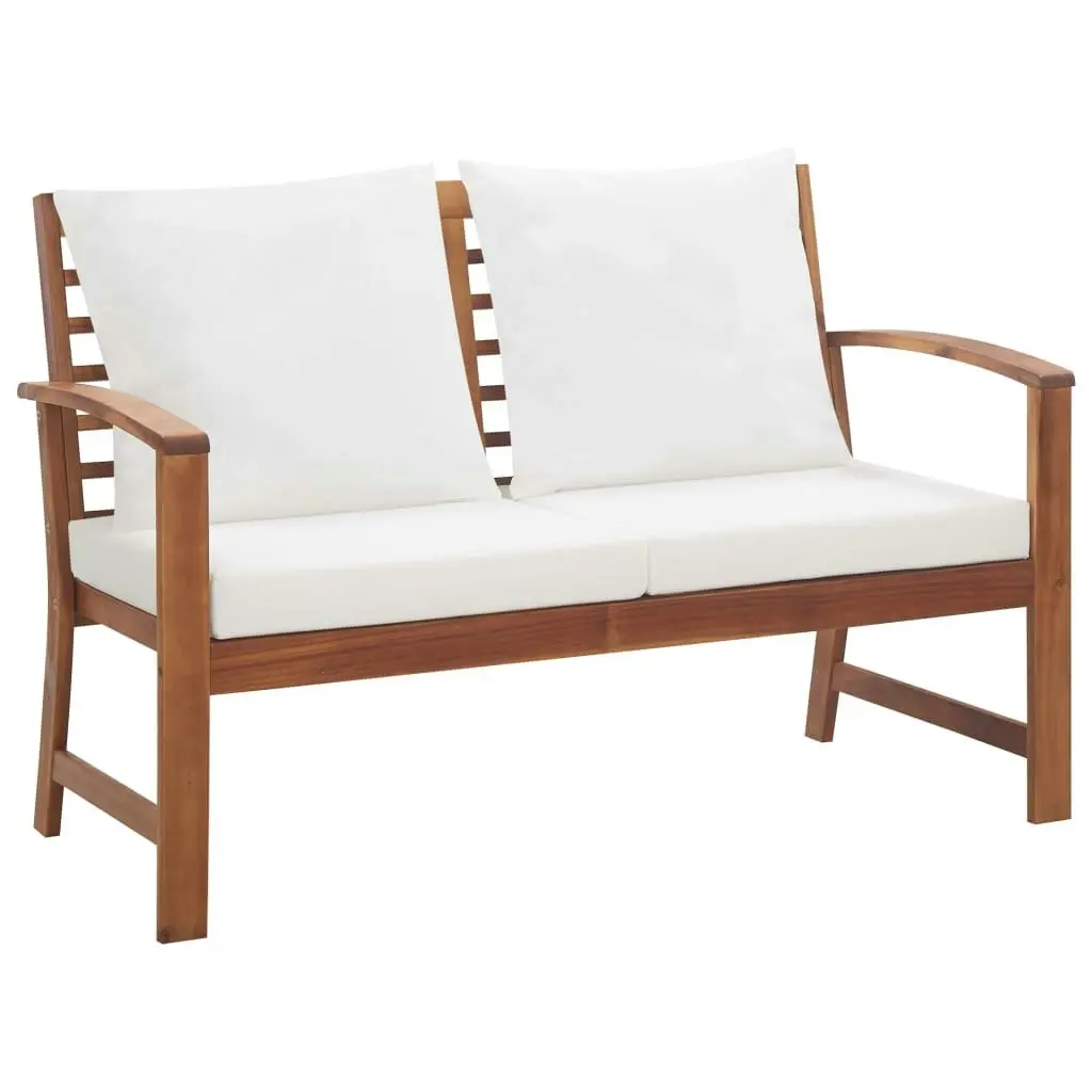 4 Piece Garden Lounge Set with Cushions Solid Acacia Wood 47283