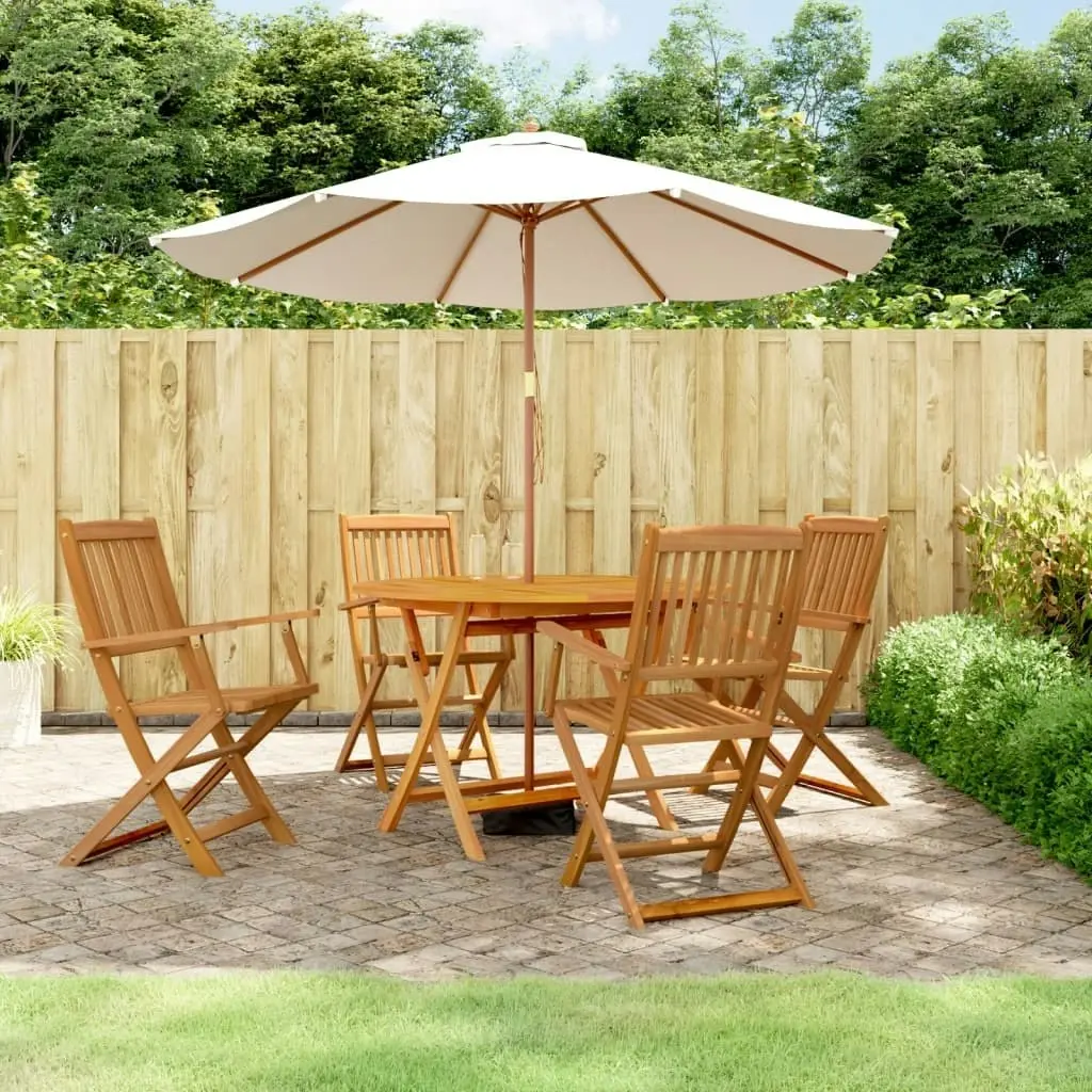 5 Pieces Garden Dining Set Solid Wood Acacia 3203353