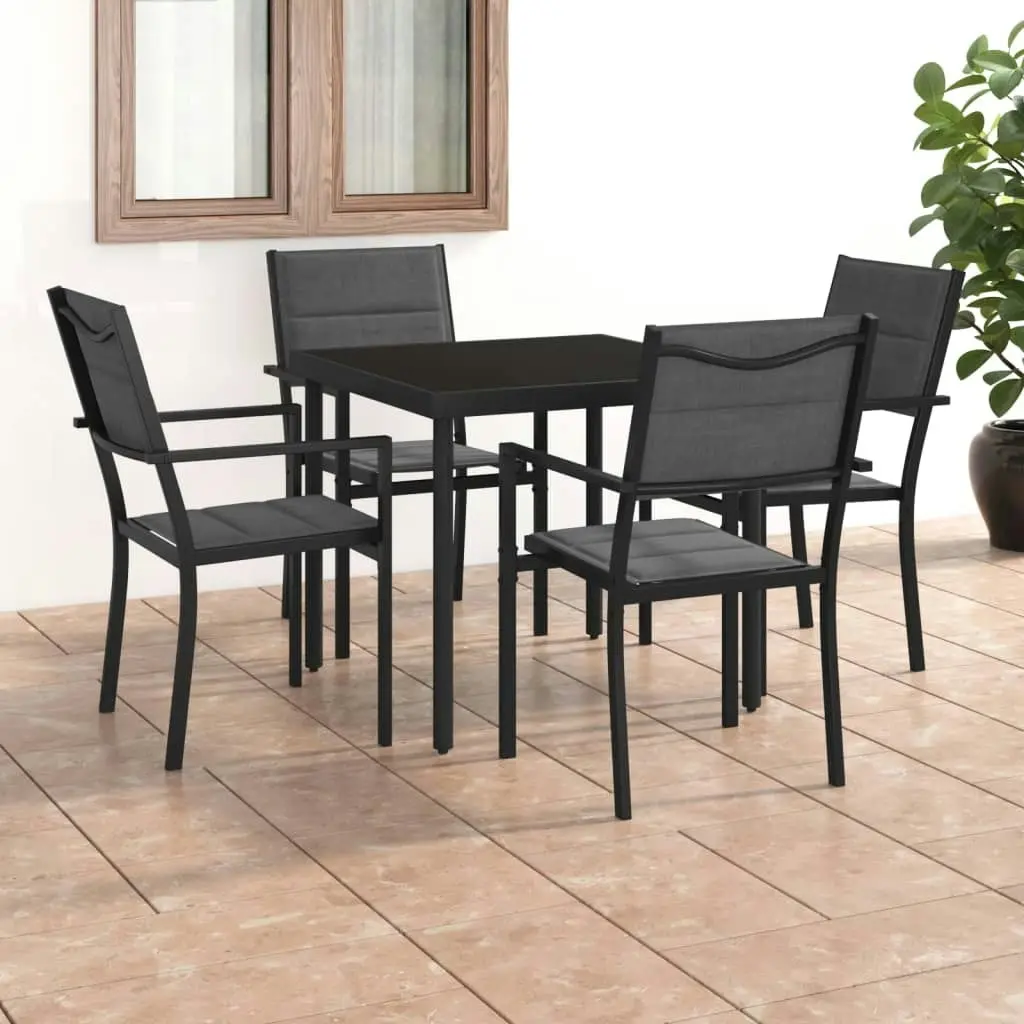 5 Piece Outdoor Dining Set Steel 3073532