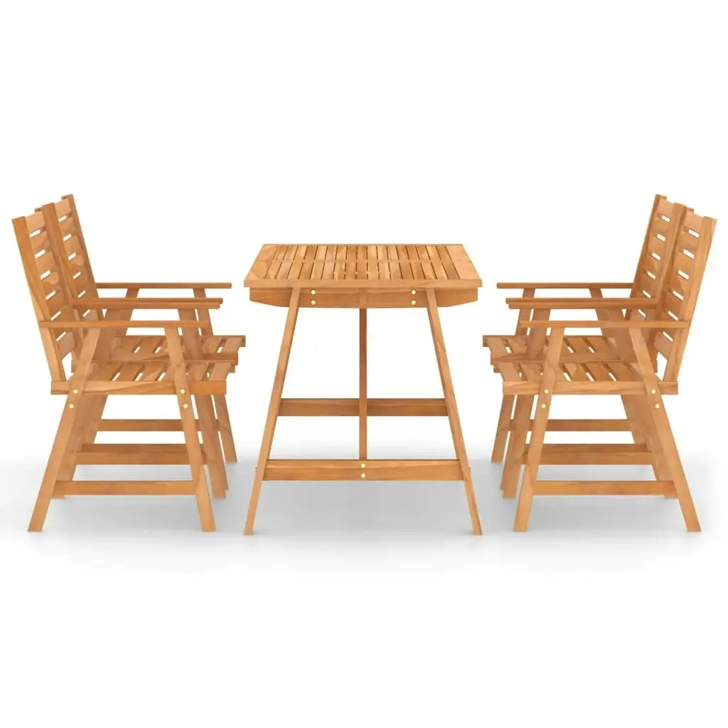 5 Piece Garden Dining Set Solid Acacia Wood 3057844