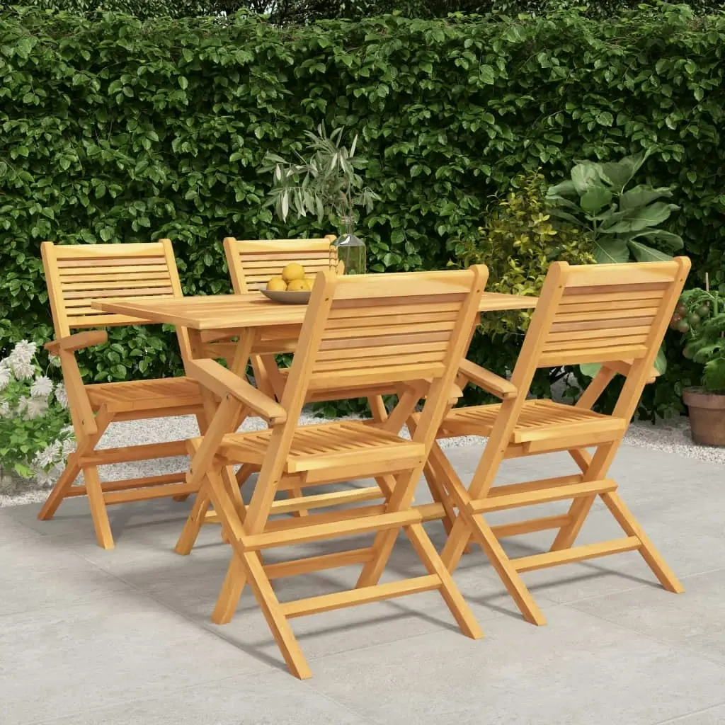 5 Piece Garden Dining Set Solid Wood Teak 3155013