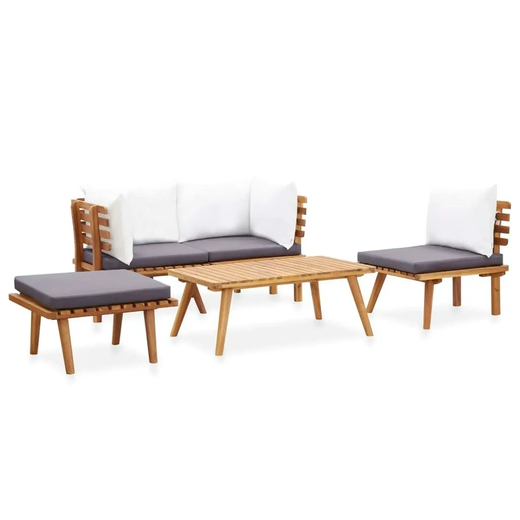 5 Piece Garden Lounge Set Solid Acacia Wood 46678