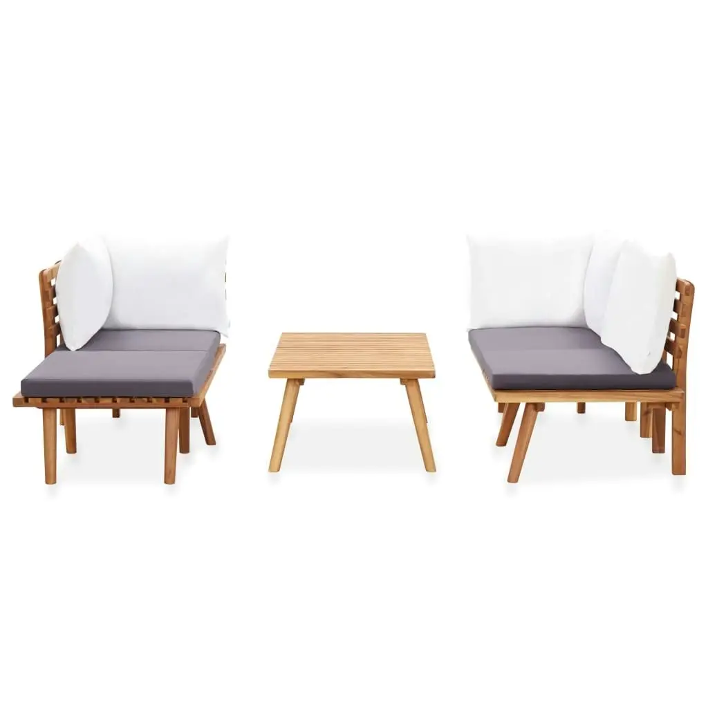 5 Piece Garden Lounge Set Solid Acacia Wood 46678