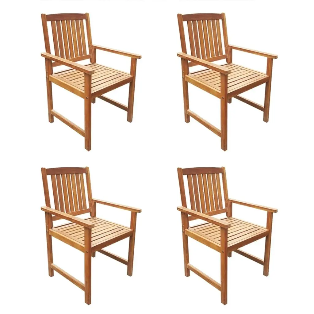 5 Piece Outdoor Dining Set Solid Acacia Wood 42622