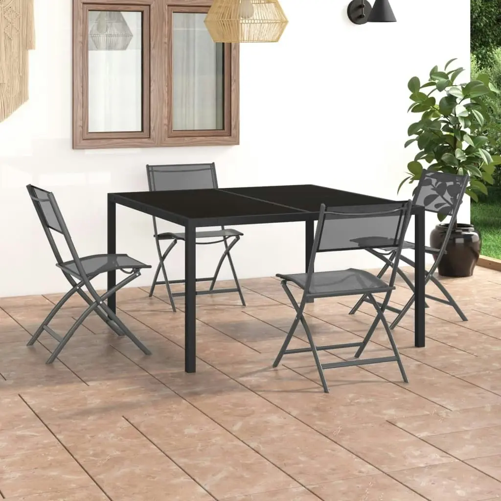 5 Piece Outdoor Dining Set Steel 3073534