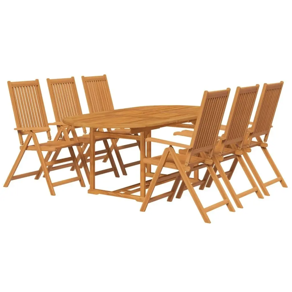 7 Piece Outdoor Dining Set Solid Acacia Wood 41814