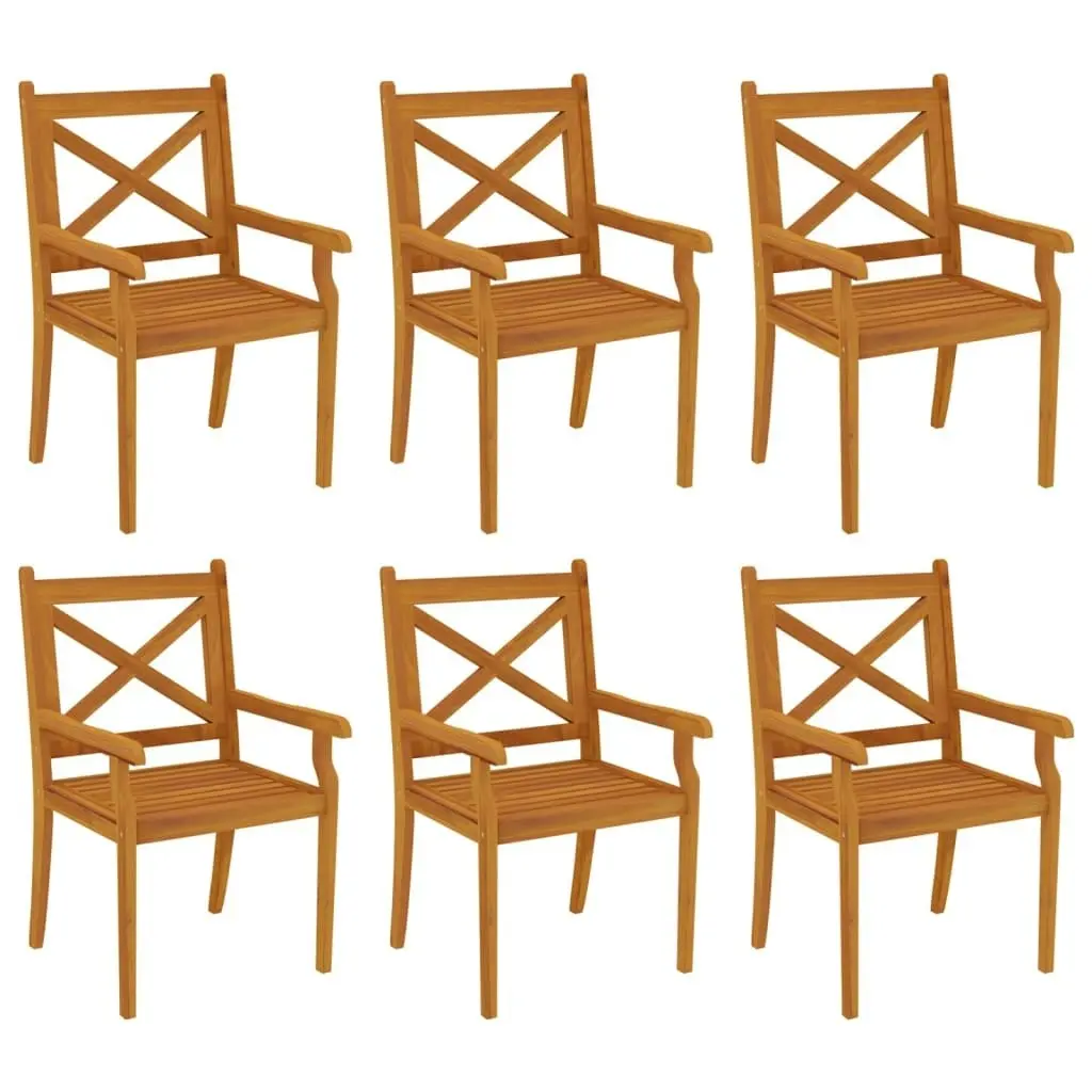 7 Piece Garden Dining Set Solid Wood Acacia 3058005