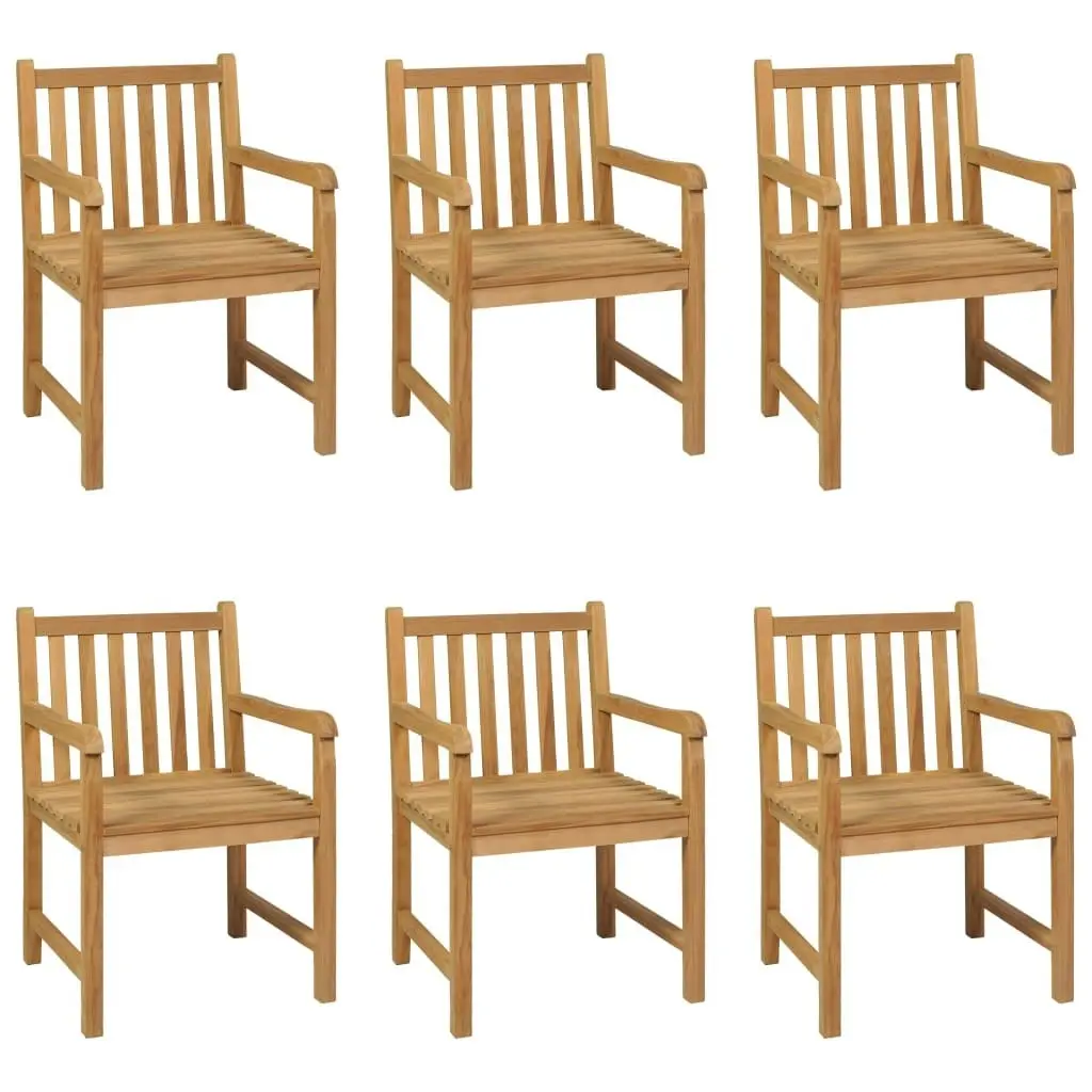 7 Piece Garden Dining Set Solid Teak Wood 3059947