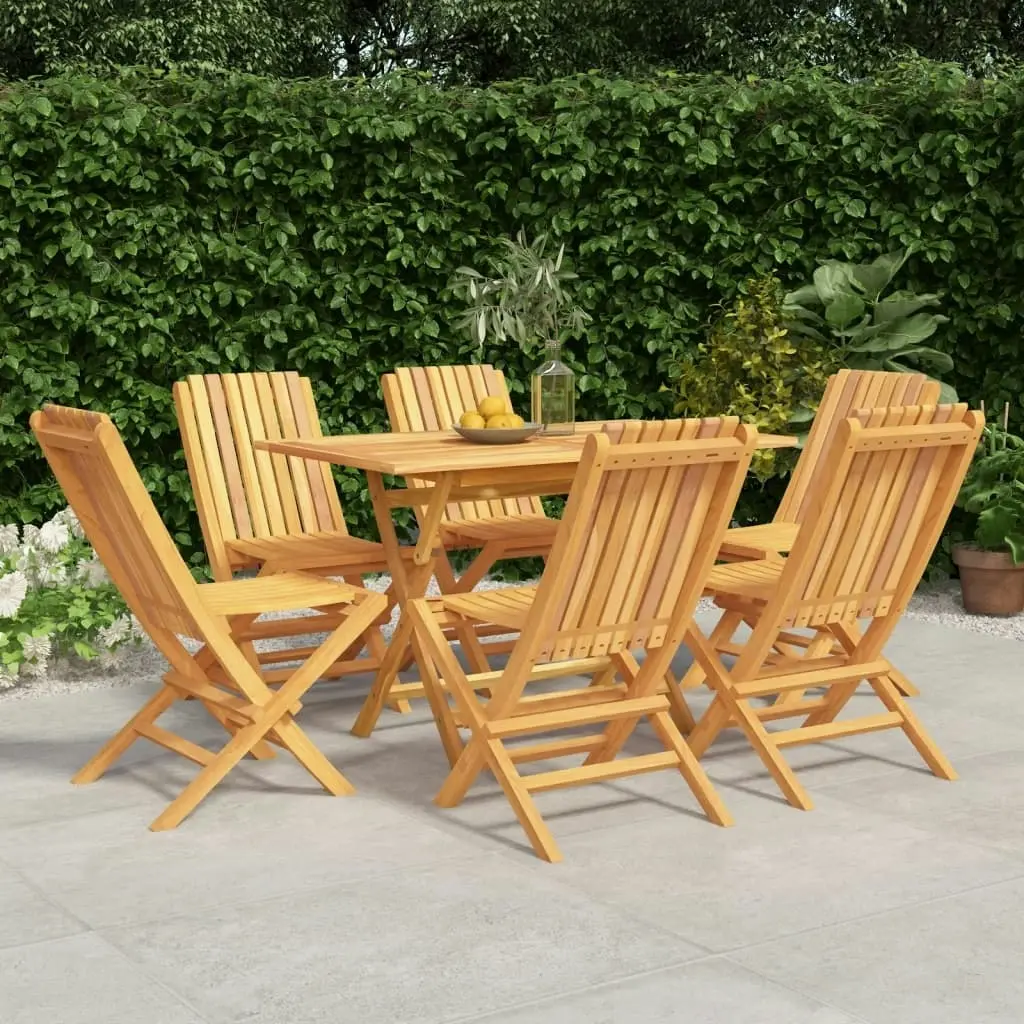 7 Piece Garden Dining Set Solid Wood Teak 3155004