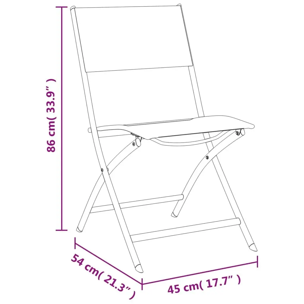 9 Piece Outdoor Dining Set Steel 3073515