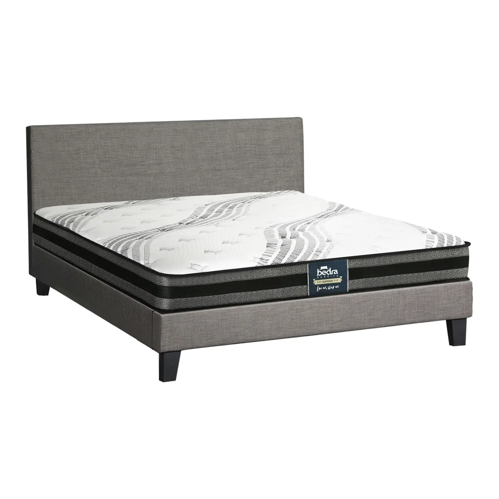 Oikiture Bed Frame with Double Size Mattress Set VANK